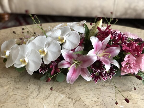 ホテルロビー装花