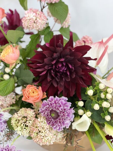 生花で作る会場装飾